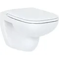 Produktbild: Combi-Pack Duravit D-Code Wandtiefspül-WC spülrandlos mit Softclose WC-Sitz, weiß