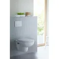 Produktbild: Duravit D-Code WC-Set 45700900A1 wandhängend, mit WC-Sitz, Rimless, Durafix, Weiß Hochglanz