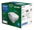Produktbild: Duravit D-Code WC-Set wandhängend rimless Tiefspüler - Weiß Hochglanz - 45700900A1