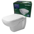 Produktbild: Duravit D-Code Wandtiefspül-WC Set Rimless®/spülrandlos 45700900A1 inkl. WC-Sitz
