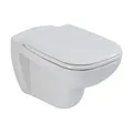 Produktbild: Duravit Set Wand-Tiefspül-WC rimless D-Code, 355x545x355mm und WC-Sitz, weiß