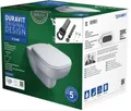 Produktbild: Duravit Wand-Tiefspül-WC Set D-Code mit WC-Sitz-Absenkautomatik 45700900A1
