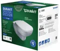 Produktbild: Duravit Wand-Tiefspül-WC Set D-Code mit WC-Sitz-Absenkautomatik 45700900A1