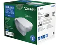 Produktbild: Duravit D-Code Wand Tiefspül WC Set Rimless spülrandlos Combipack + Sitz Deckel