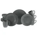Produktbild: CreaTable 20599 Catania Anthrazit 16-teiliges Geschirrset Kombiservice Steinzeug