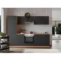 Produktbild: Küchenblock Gerda mit Geräten ca. 270 cm Grau