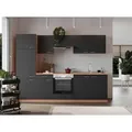 Produktbild: Respekta Küchenblock Gerda, Grau, Kunststoff, 2,1 Schubladen, seitenverkehrt montierbar, nur wie online abgebildet bestellbar, 270 cm, links aufbaubar, rechts aufbaubar, Küchen, Küchenzeilen & Küchenblöcke, Küchenzeilen mit Geräten