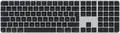Produktbild: Apple Magic Keyboard with Touch ID and Numeric Keypad - Tastatur - USB-C - kabellos - Bluetooth - QWERTZ - Deutsch - schwarze Tasten (MXK83D/A)