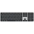 Produktbild: Apple Magic Keyboard schwarz mit Touch ID mit Ziffernblock schwarze Tasten