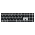 Produktbild: Apple Magic Keyboard mit Touch ID und Ziffern­block, Deutsch, schwarze Tasten MXK83D/A