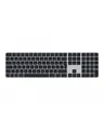 Produktbild: Apple Magic Keyboard with Touch ID and Numeric Keypad Tastatur USB-C kabellos Bluetooth QWERTZ Deutsch schwarze Tasten (MXK83D/A)