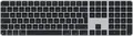 Produktbild: Apple Magic Keyboard with Touch ID and Numeric Keypad Tastatur USB-C kabellos Bluetooth QWERTZ Deutsch schwarze Tasten (MXK83D/A)