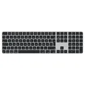 Produktbild: Apple Magic Keyboard mit Touch ID und Ziffernblock für Mac Modelle mit Apple Chip – Deutsch – Schwarze Tasten ​​​​​​​