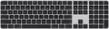 Produktbild: Apple Magic Keyboard Touch ID NumKey Bluetooth Tastatur Deutsch, QWERTZ, Mac Schwarz Wiederaufladbar, Fingerabdruckleser, mit