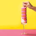 Produktbild: DONKEY Crazy Curls Lemon Spülschwamm, Spül Schwamm, Reinigungsschwamm, Küchenutensilien, Kunststoff/Holz, Pink/Orange, 26 cm, 600508