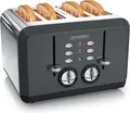 Produktbild: Arendo - Toaster Automatisch A 4 Scheiben - Edelstahl - bis Zu 4 Toast Gefüllt