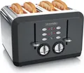 Produktbild: Arendo - Toaster Automatisch A 4 Scheiben - Edelstahl - bis Zu 4 Toast Gefüllt