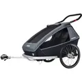 Produktbild: CROOZER Kid Vaaya 2 2-in-1 Kinderfahrradanhänger inkl. Buggyrad, Farbe: Blossom Red