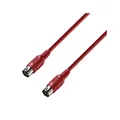 Produktbild: ADAMHALL K3 MIDI 0075 RED - MIDI Kabel 0,75m rot