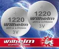 Produktbild: 2 x CR1220 CR 1220 WILHELM Lithium Knopfzelle 3V 40mAh ø12x2,0mm Batterie DL1220