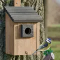 Produktbild: Vogelhaus Nistkasten Massivholz Wetterfest für Meisen Spatzen Garten Braun