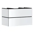 Produktbild: hansgrohe Waschtischunterschrank Xilesa E 2 SchKa. o. PushO., 980x550mm, mattweiß