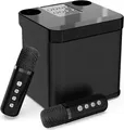 Produktbild: Karaoke MaschineBluetooth Karaoke Anlage mit 2 Mikrofonen Lautsprecher Tragba...
