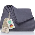 Produktbild: Premium Tagesdecke 240 x 260 cm XXL - Waffelpique 100 Baumwolle - leichte Woh...