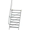 Produktbild: Günzburger Steigtechnik - Treppe 60° Stufenbreite 1.000 Mm 8 Stufen Aluminium Geriffelt - 600328