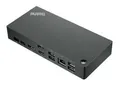 Produktbild: ThinkPad Universal USB-C-Dockingstation Lenovo, 2 x DP/1 x HDMI, diverse USB-Anschlüsse, LAN, B 171 x T 80 x H 37,5 mm, schwarz