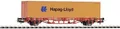 Produktbild: Piko H0 57700 H0 Containertragwagen Hapag Lloyd der DB Cargo