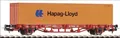 Produktbild: Piko 57700 Containertragwagen DB AG V 1x40' Container Hapag-Lloyd unbenutz OVP