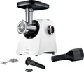 Produktbild: Bosch Multi Power Serie 4, 1900 Watt Blockierleistung MFWS420W Fleischwolf 1300W Weiß