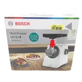 Produktbild: Bosch Fleischwolf Serie 4 MFWS420W kompakt 2 Stufen Maschine Küch- Unvollständig