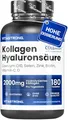 Produktbild: COLLAGEN HYALURONSÄURE Vitastrong - 2000mg COLLinstant Kollagen Kapseln mit Biotin, Coenzym Q10, Zink, Selen, Vitamin C, Vitamin D - Wirksame Formel - Premium Qualität