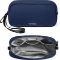 Produktbild: tomtoc Kabel Organizer Tasche Elektronik Zubehör Reiseutensilien Tech Pouch Blau