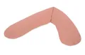 Produktbild: Theraline Ersatzbezug für Das Original Schwangerschaftskissen & Stillkissen, Stillkissen Bezug 190 cm, Feinstrick aus 100% Baumwolle, Farbe: Pfirsichrosa