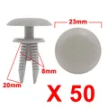 Produktbild: 50stk Autotür Stoßfänger Kotflügel 8mm Loch Kunststoff Push in Niet Befestiger