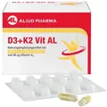 Produktbild: D3 + K2  Vit AL 2000 I.E. / 80 μg Kapseln für die Knochen
