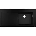 Produktbild: hansgrohe Einbauspüle 43314170 1050 x 510 mm, 1 Hauptbecken rechts, Abtropffläche, graphitschwarz