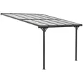 Produktbild: Terrassenüberdachung, Schwarz, Metall, 313x225x300 cm, Sonnen- & Sichtschutz