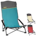 Produktbild: UQUIP Strandstuhl Sandy XL Campingstuhl Faltstuhl Klappstuhl Stahl Faltbar 120kg Farbe: Blue/grey