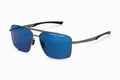 Produktbild: Porsche Design P8919 D 63 Herren Pilot Sonnenbrille  Grau / Blau verspiegelt