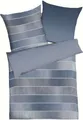 Produktbild: Kaeppel FEINBIBER Bettwäsche mit Reißverschluss, aus 100 % Baumwolle Timeless blau  1X 80/80+155/220