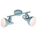 Produktbild: BRILONER Deckenlampe Vintage 2er Spot E14 max. 40 Watt 30,4x10x18,1 cm mint-weiß