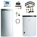 Produktbild: Vaillant Öl-Brennwert-Paket 3.38/7 icoVIT exclusiv VKO 256/3-7 mit Systemregler VRC 700/6 und Warmwasserspeicher VIH R 200/6 B
