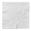 Produktbild: Mank Servietten aus Tissue 33 x 33 cm ¼ Falz | Kaffee Serviette | Basic | Uni | 100 Stück | praktische Einmal-Serviette für Gastronomie und Feiern | (Weiß, 33 x 33 cm)