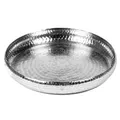 Produktbild: Lambert - Faro - Tablett, Dekotablett, Serviertablett - Aluminium vernickelt - Ø: 43 cm - mit ziselierter Oberfläche