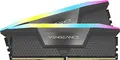 Produktbild: Corsair VENGEANCE RGB DDR5 64GB (2x32GB) DDR5 5200MHz CL40 AMD EXPO Intel XMP iCUE Kompatibler Computerspeicher - Grau (CMH64GX5M2B5200Z40K)