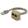 Produktbild: StarTech.com 2 auf 1 RJ45 10/100 Mbit/s Splitter Kabel Adapter - St/Bu - Netzwerk-Splitter - RJ-45 (M)